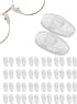 SPORTS WORLD VISION Premium Quality Glasses Nose Pads | Soft Silicone A-Shape Nose Pads, 11mm Push-in (25 Pairs)