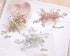 YERTTER Vintage Rhinestones Bride Wedding Hair Accessories - Rose Gold Crystal Floral Leaves Bridal Hair Comb