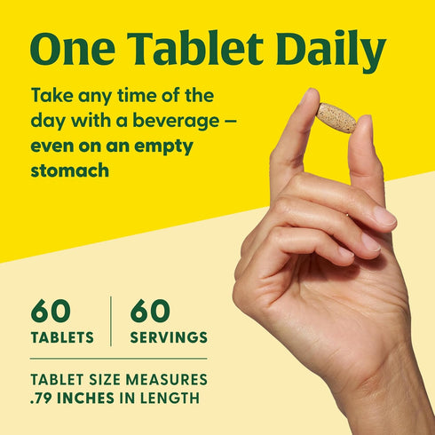 MegaFood Women's One Daily Multivitamin - 60 Tabs with Iron, B Complex, Vitamin C, D, Biotin