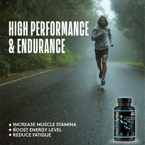 Complete Electrolyte Supplement Pills High Absorption | Cmax Potassium Magnesium Sodium Calcium Zinc
