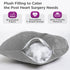 Pack, Zomaple Open Heart Surgery Pillow + Gel Grey Eases Chest Pressure for Calmer Rides & Rest Hot/Cold Comfort, Torso