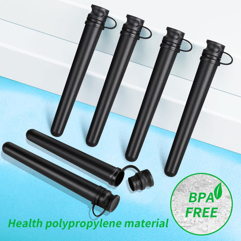 Tube Vials (6 Pack), Premium Waterproof Storage Tube Container for Portable Travel and Outdoors