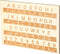 InnoHHustle Braille Alphabet Board 0.4'' Thickened Wooden Braille Fingerboard Engraving Raised Dots Alphabet