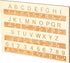 InnoHHustle Braille Alphabet Board 0.4'' Thickened Wooden Braille Fingerboard Engraving Raised Dots Alphabet