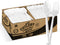 1000 Pcs Plastic Utensils Set - 500 Plastic Forks and 500 Plastic Teaspoons, Medium Weight Disposable Cutlery
