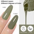 YTD Likomey Gel Nail Polish, 15ml Sage Green Soak Off UV Varnish, Spring Summer Grey Green DIY Nail Art Gel