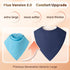 Kadamii 3 Pack Adult Bibs for Women and Men, Waterproof Washable Clothing Protectors, X-Large Absorbent Bandana Drool