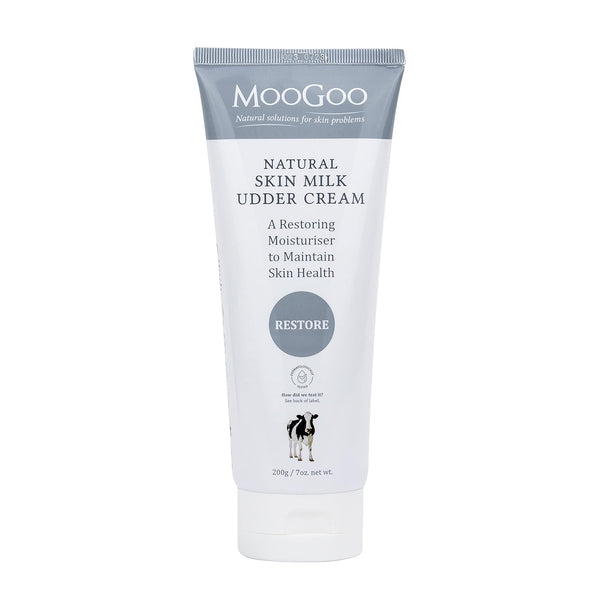 MooGoo Natural Skin Milk Udder Cream 200g - Lightweight Calming Lotion for Sensitive Skin