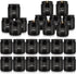Set 24 Pack,Black, Set Scented Candle Candle for Home Scented, Odor Eliminating, Stress Relief, Long Lasting Soy Wax