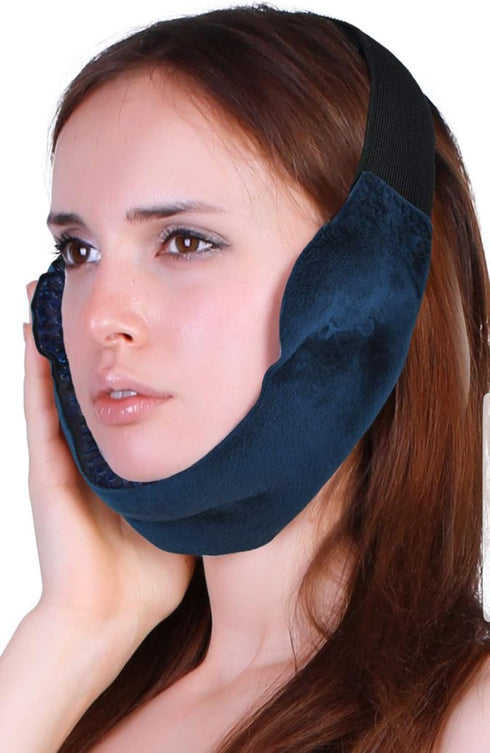 Dental Pain Relief Pack - Facial Pain and TMJ Relief, Includes 8 Inch Elastic Extender Strap for Extra Length
