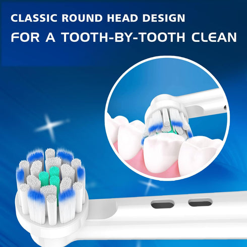 Replacement Toothbrush Heads for Oral B Electric Toothbrushes, 4PCS Soft Ultrathin Bristles for Pro Gum Care