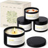 Set 4 Pack 26 oz 200 AOOVOO Crystal Energy Candles for Women - Soy Wax Candles for Home Scented, Hour Long Lasting