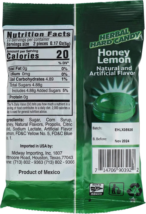Broncolin Honey and Herbal Extracts, Honey Lemon Flavor, 6-Pack of 22 Drops Each