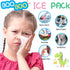 (4 Pcs) Kids Reusable Gel Ice Pack, Cute Children Gel Ice Pack for Kids Injuries, Cute Lunch Ice Pack, Breastfeeding,