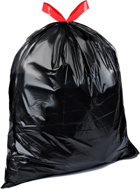 Amazon Basics Lawn & Leaf Drawstring Trash Bags, 39 Gallon, 40 Count, 20% Post Consumer Recycled Content