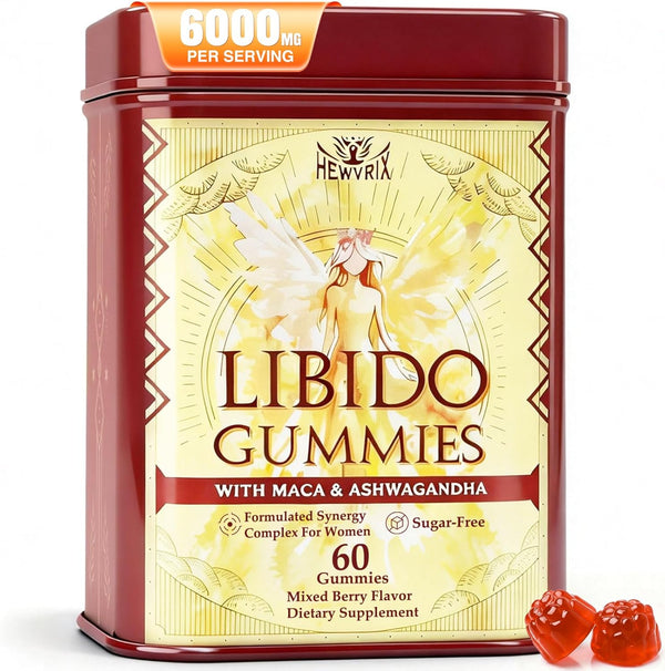 Hewvrix Libido Booster for Women with 1500mg Maca & 1000mg Ashwagandha, Vitamin D