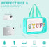 Yowivon Clear Beach Makeup Bag Big Travel Skincare Toiletry Bag Snack Bag Transparent Waterproof Large Cosmetic Sunscreen Bag Stadium Bags Stuff Bag for Women Girls