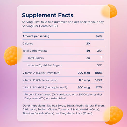 Canary Barrier Booster Vitamin A, D, & K Immune Support Gummy - Vegan Berry Banana Flavor, 60 Gummies