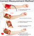 Extra Large Blood Pressure Cuff Replacement for Big Arm, 15.7''-26'' (40-66CM), 6 Connectors, Red Classical Flower
