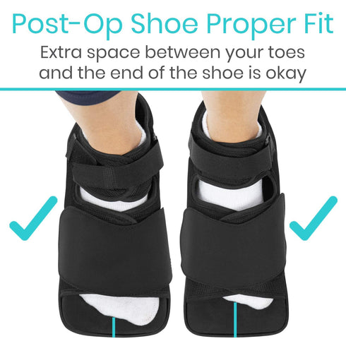 Vive Wedge Post-Op Shoe - Offloading Boot for Heel or Ankle Pain - Medical Foot Recovery for Bone or Soft Tissue