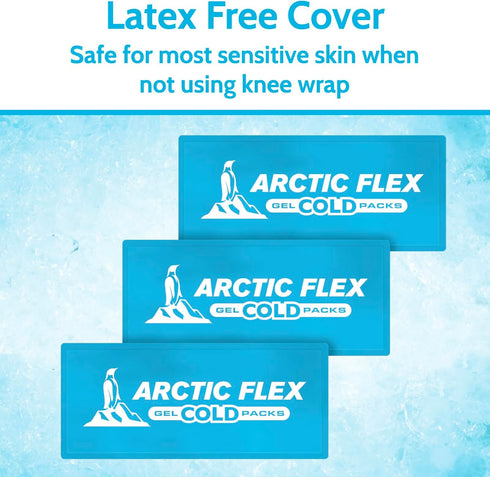 Arctic Flex Gel Replacement Packs - Reusable Gel Ice Packs for Knee Ice Brace, Hot and Cold Gel Pack for Injuries, Pain