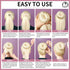 Teenitor Hair Bun Shaper Set with 20pcs Extra-large, Large, Medium, Small Doughnuts Ring Stylers, Blonde Bobby Pins