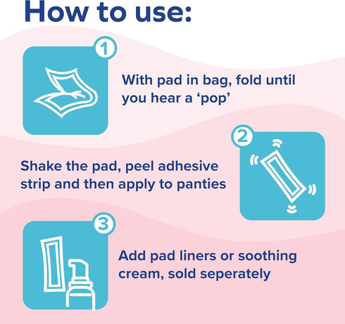 Dr. Talbot's Mom Postpartum Ice Pads for Pain Relief - 8-Pack Absorbent Pads for Women After Birth