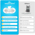Easy@Home Rechargeable Wireless TENS Unit - FSA Eligible Electric EMS Pain Relief Device