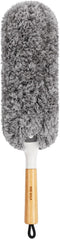 MR.SIGA Lint Free Microfiber Duster, Washable Reusable with Bamboo Handle, Replaceable Head for Household Cleaning