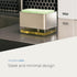Countertop Liquid Dish Soap Dispenser + Sponge Holder with 2 x Refill Liquid Dish Soap Bundle