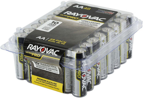 Rayovac Ultra Pro AL-AA-48 1.5V Alkaline Batteries - 48 Pack
