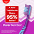 Pack 6) Colgate ZigZag Toothbrush for Deep Inter dental Clean with multi angle zig zag bristles (Medium