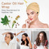 Pack Paw Legend Castor Oil Wrap Overnight Hair Wrap for Sleep Organic Cotton Reusable Hair Cap Cover, Light Grey