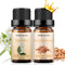 Sedbuwza Sandalwood & Jasmine Essential Oil Gift Set - 100% Pure Organic for Diffuser & Candle Making