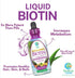 Maximum Strength Liquid Biotin Drops w/ 12,500 MCG – Best Vitamins for Fast Hair Growth, 4oz, 30 Serv