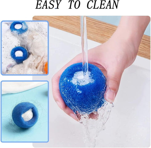 10 Pcs Box-Packed Pet Hair Remover for Laundry - Washing Machine Hair Catcher, Dryer Balls for Clothing Dog Cat Pet Fur