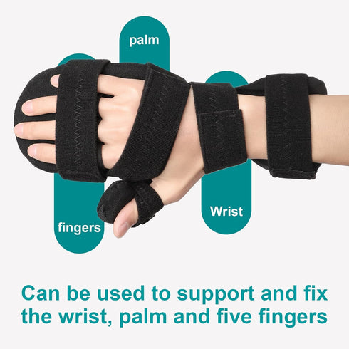 Immobilizer, Sylong Stroke Resting Hand Splint Carpal Tunnel Wrist Brace Night Finger Stabilizer Wrap - for Muscle