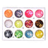 Nail Art Glitter Mylar Slices - Irregular Sequins Glass Pieces Foil Flakes Decoration, 12 Colors