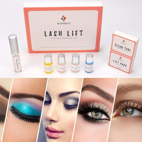 Lash Lift Kit, Professional Eyelash Perm Kit, Upgraded Glue Version for Lash Extensions and Curling