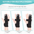 2 Finger Splint Adjustable Trigger Finger Support, Full Hand and Wrist Brace for Sprains, Arthritis (L/XL)