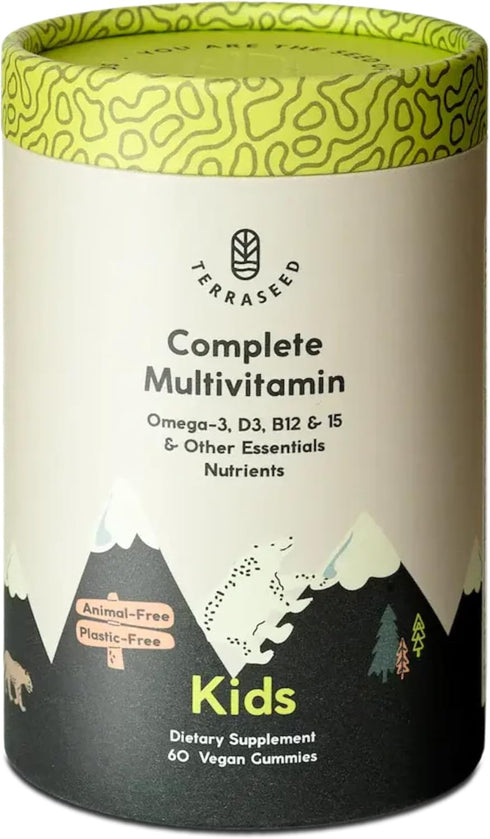 Complete Kids Multivitamin Gummies - 60 Gummies with Omega 3,6,9, Vitamin B12, Folic Acid, Iodine, Vitamin C