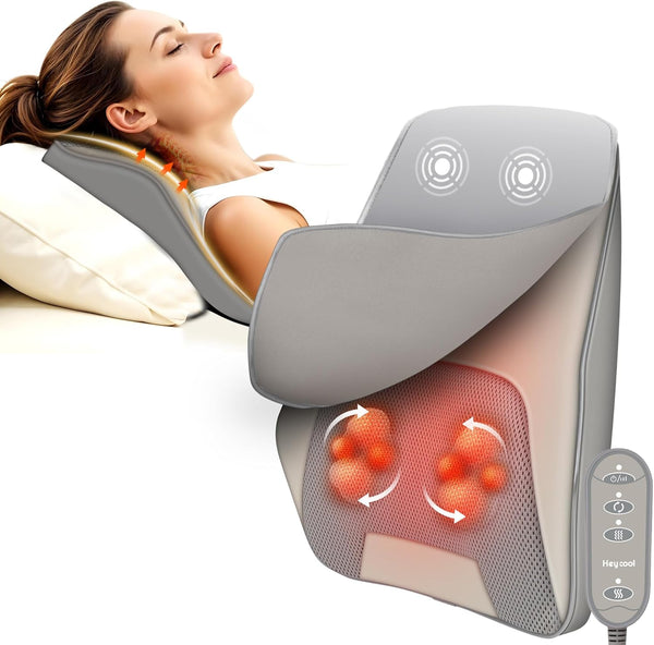 Heycool Back Massager for Pain Relief Deep Tissue, Shiatsu Back and Neck