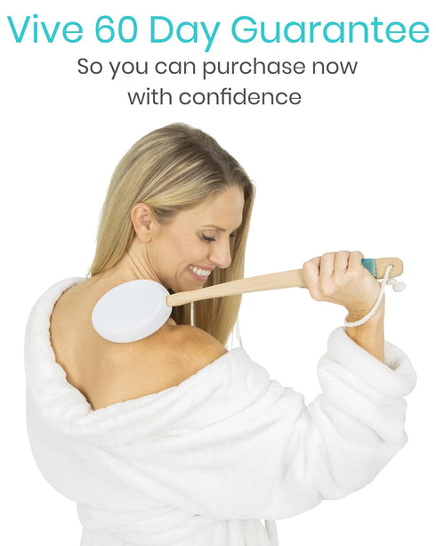Vive Lotion Applicator for Back, Feet - 17.5" Long Handle Cream Wand for Elderly, Women, Apply Medicine, Skin Cream