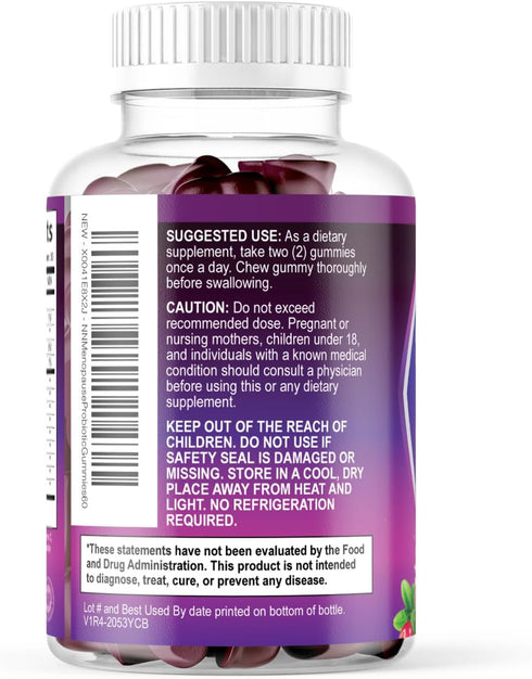 Gummies Gummy 60 Gummies Menopause Supplement - Complete Women's Probiotics Supplements - Advanced Menopause Relief
