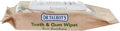 Dr. Talbot's Eco Bamboo Baby Tooth and Gum Wipes, Naturally Inspired with Citroganix, 1-Pack, 48 Count
