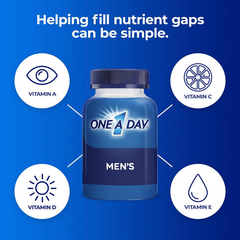 One A Day Men’s Multivitamin - Vitamins A, C, D, E, Zinc & More for Immune Health, 200 Count