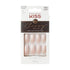 KISS Classy Press On Nails, Nail Glue Included, 'Be-you-tiful', Beige, Long Size, Coffin Shape, 28 Nails