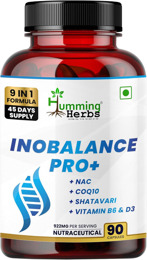 Humming Herbs INOBALANCE PRO+ Myo-Inositol with NAC, CoQ10, Shatavari, Zinc, Vitamin B6