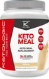 Ketologic Keto Meal Replacement Shake Powder, Optimal Results + MCT Oil + Grass-Fed Whey, 20 Servings, Vanilla