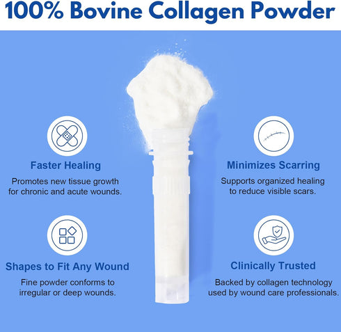 Smelling salts 7 1g Collagen Powder for Wounds Medical-Grade Bovine Collagen, Collagen Wound Care Powder, Supports